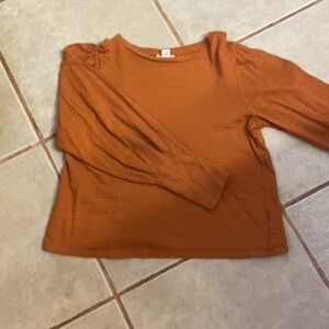 a.n.a Warm Brown Long Sleeve Top